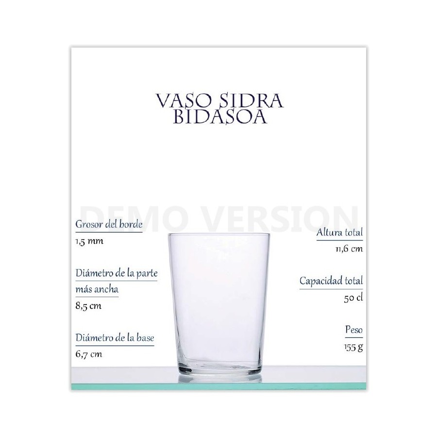 DKRISTAL Vaso Bidasoa 50 cl